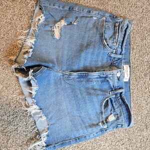 Abercrombie & Fitch Blue Jean Shorts